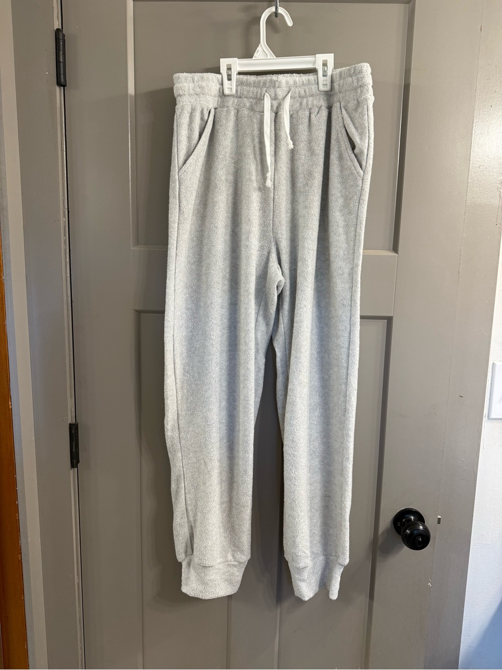 Simply Southern Gray Terry Jogger Sweatpants